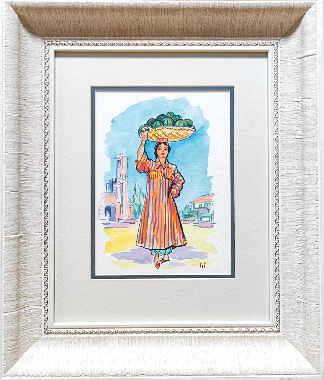 ЛОТ 22 Девушка с арбузами