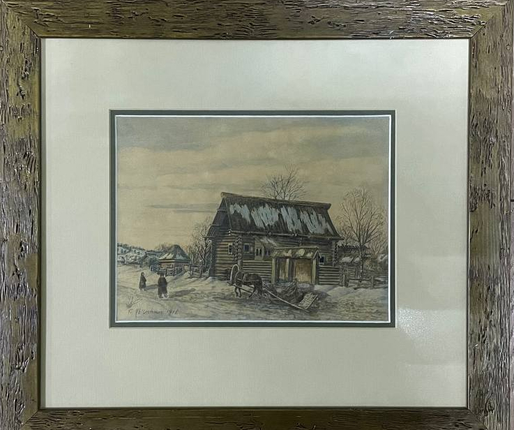 ЛОТ 17 Пейзаж с домиком